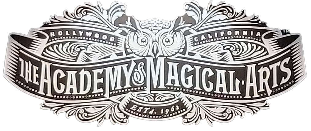 The Academy of Magical Arts crest photo taken of the Inner Circle banner by magician Matthew King..